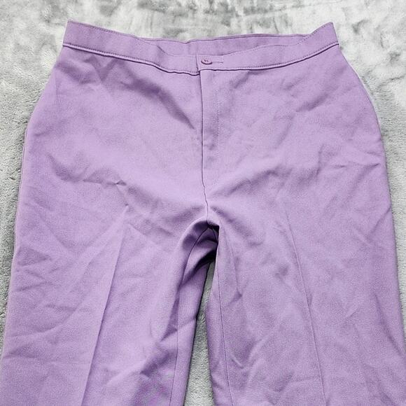 Vintage Levi's Bend Over Pants Womens 18 Purple Polyester High Rise Straight Leg - Picture 2 of 12